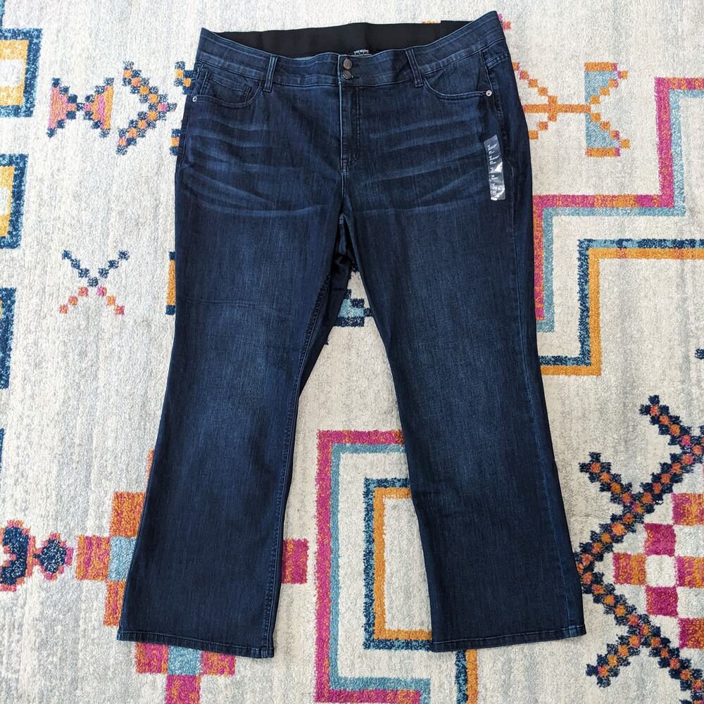 New Lane Bryant Venezia Womens 24S Short Boot High Rise Jeans